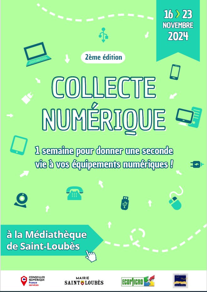 Collecte Numérique à Saint-Loubès (2ème Édition)