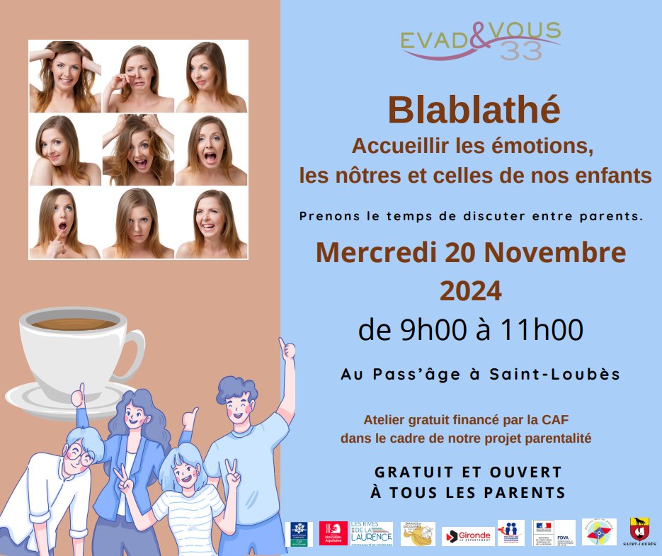 Blablathé : Accuillir les émotions, les nôtres et celles de nos enfants